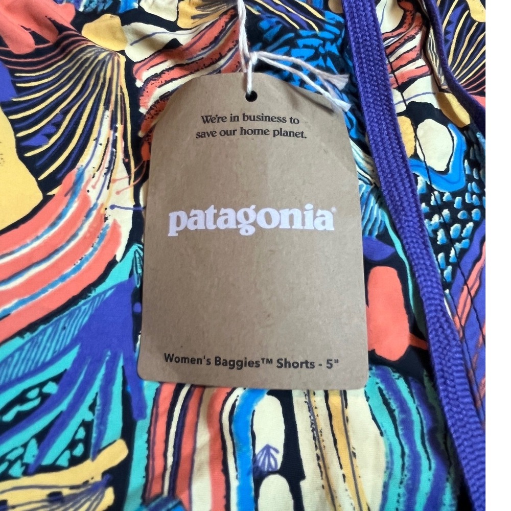 Patagonia Womens Baggies 5in Pitch Blue Swim Board Shorts 57059 NEW - Picture 3 of 7